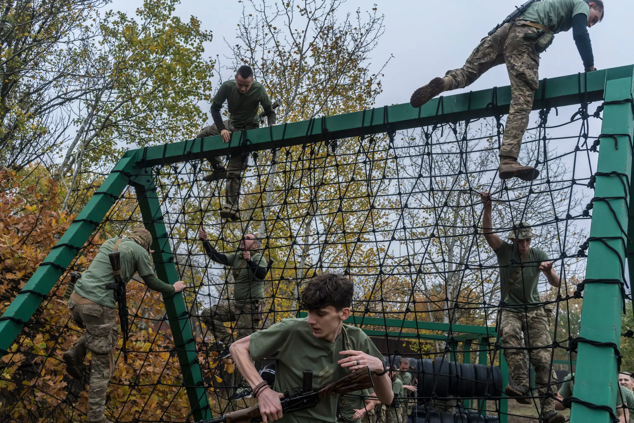 Новобранці проходять навчання у жовтні в Києві